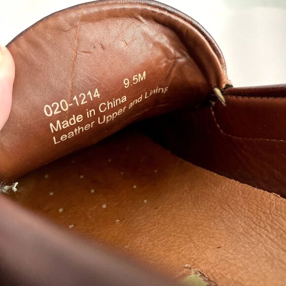 Johnston & Murphy Slip On Tassel Loafers Brown Leather Mens Size 9.5 - Picture 5 of 7